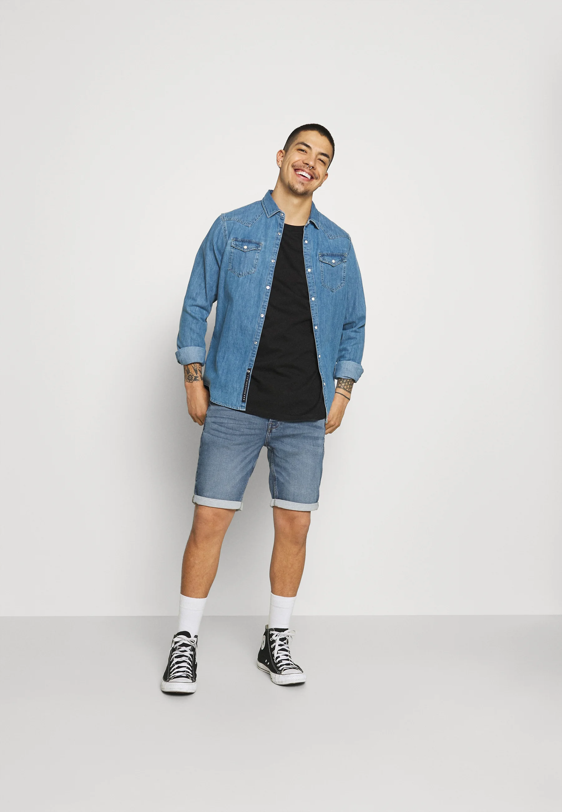 Only & Sons ONSPLY LIFE - Pantalones cortos vaqueros