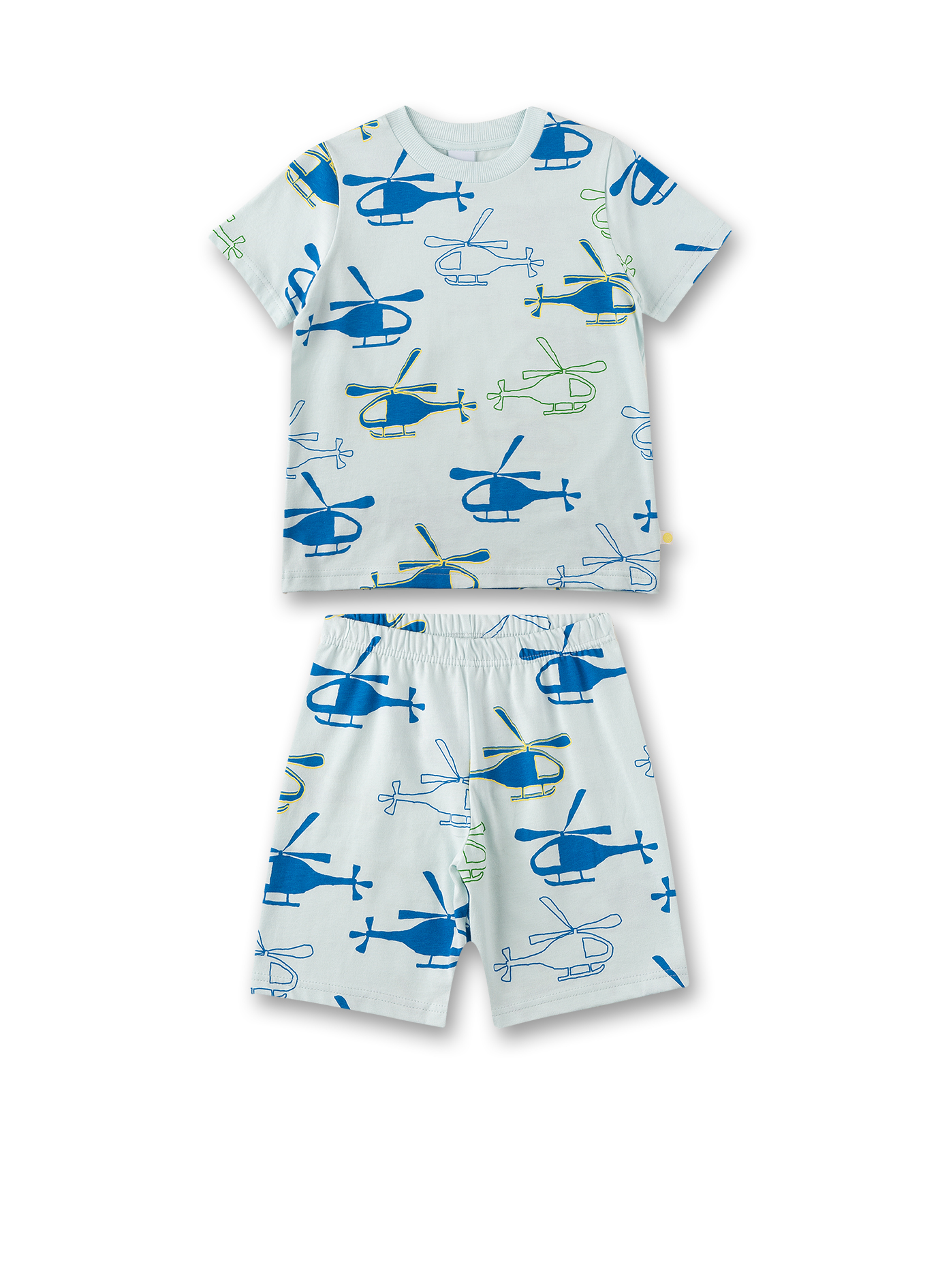 Jungen-Schlafanzugkurz Hellblau