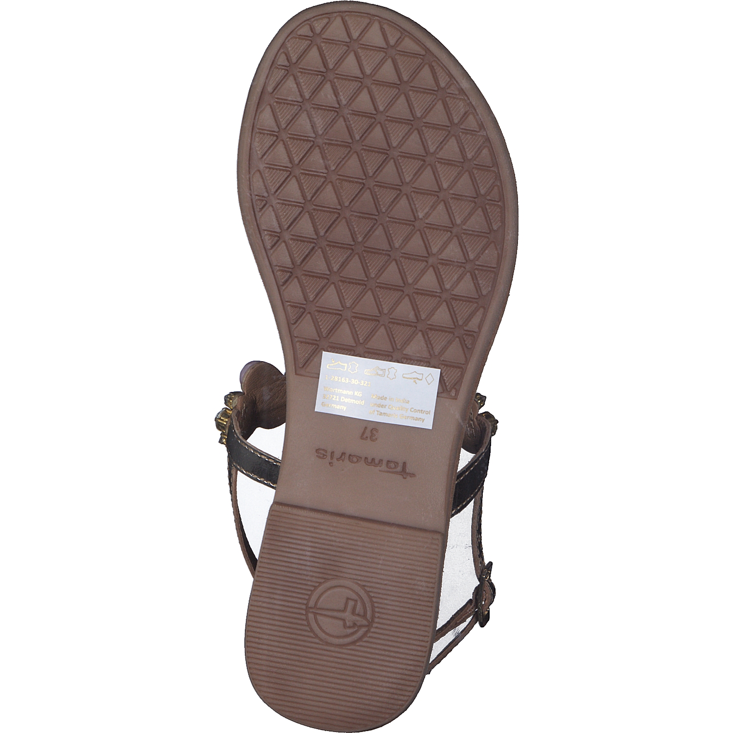 Tamaris 28163, T-Steg-Sandalen, Damen, SAND COMB
