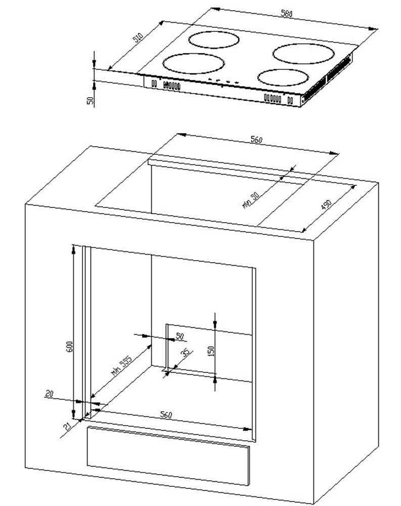 BASIC by Balculina Winkelküche Corner, Stellbreite 310x211,50 cm, mit E-Geräten