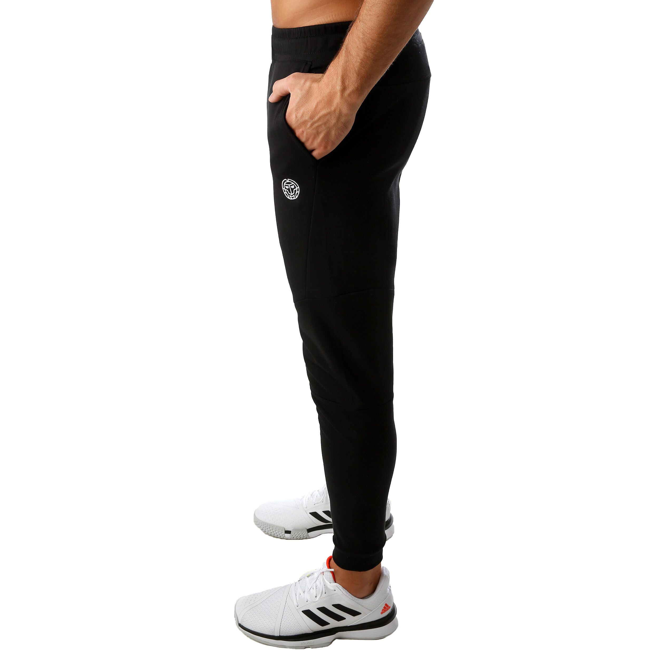 Matu Basic Cuffed Trainingshose Herren - Schwarz, Weiß