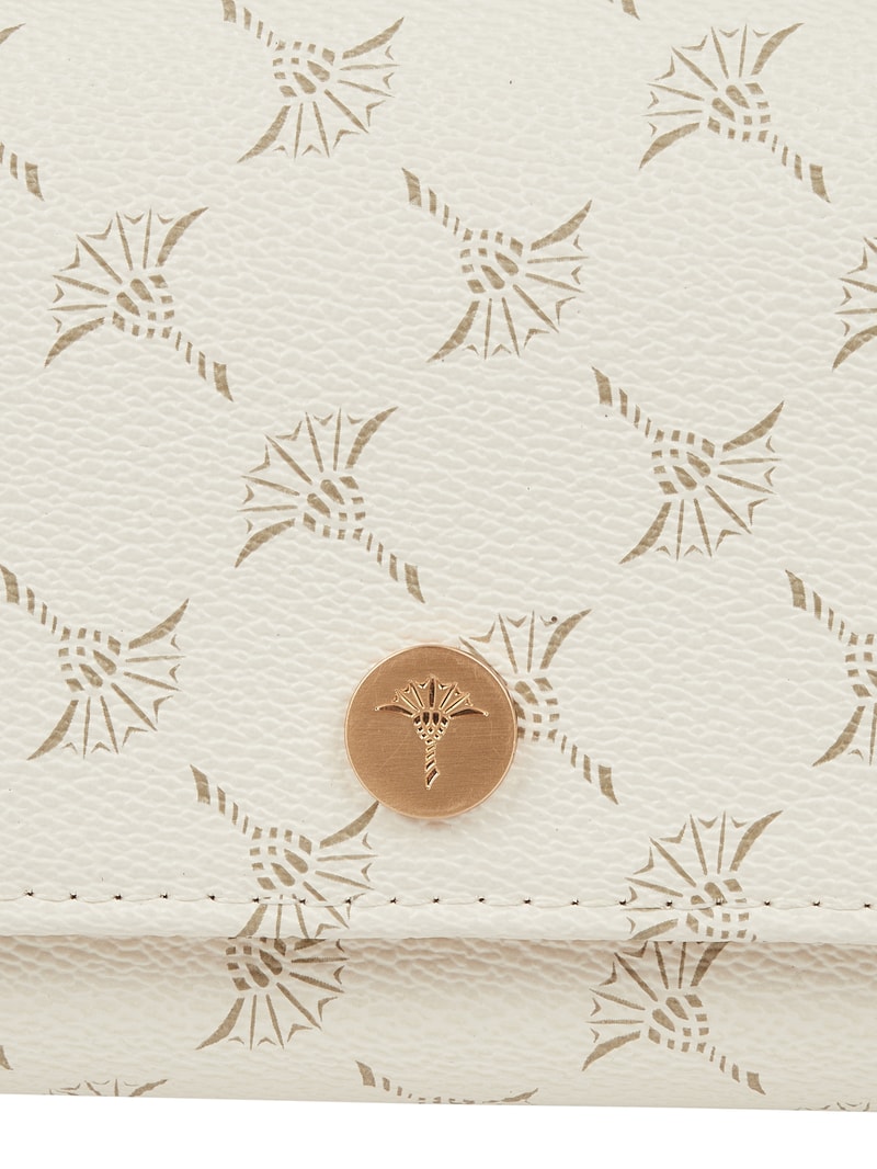 Portemonnaie mit Logo-Muster Modell 'Europa' - RFID-blocking in offwhite