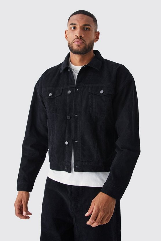 Tall kastige Cord-Jacke