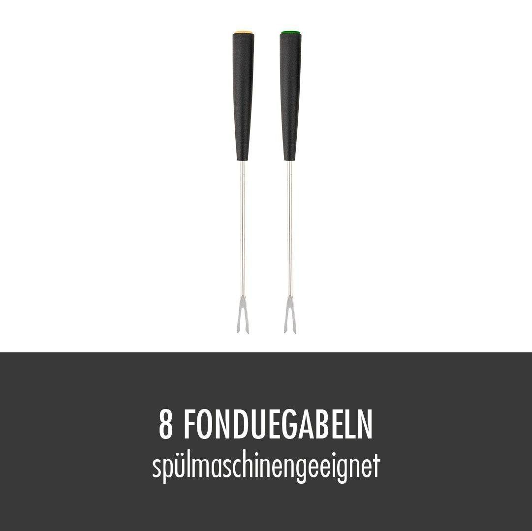 Gastroback Raclette und Fondue-Set 42567 Family and Friends, 8 Raclettepfännchen, 1200 W