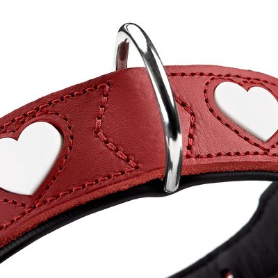 HUNTER Halsband Love, rot