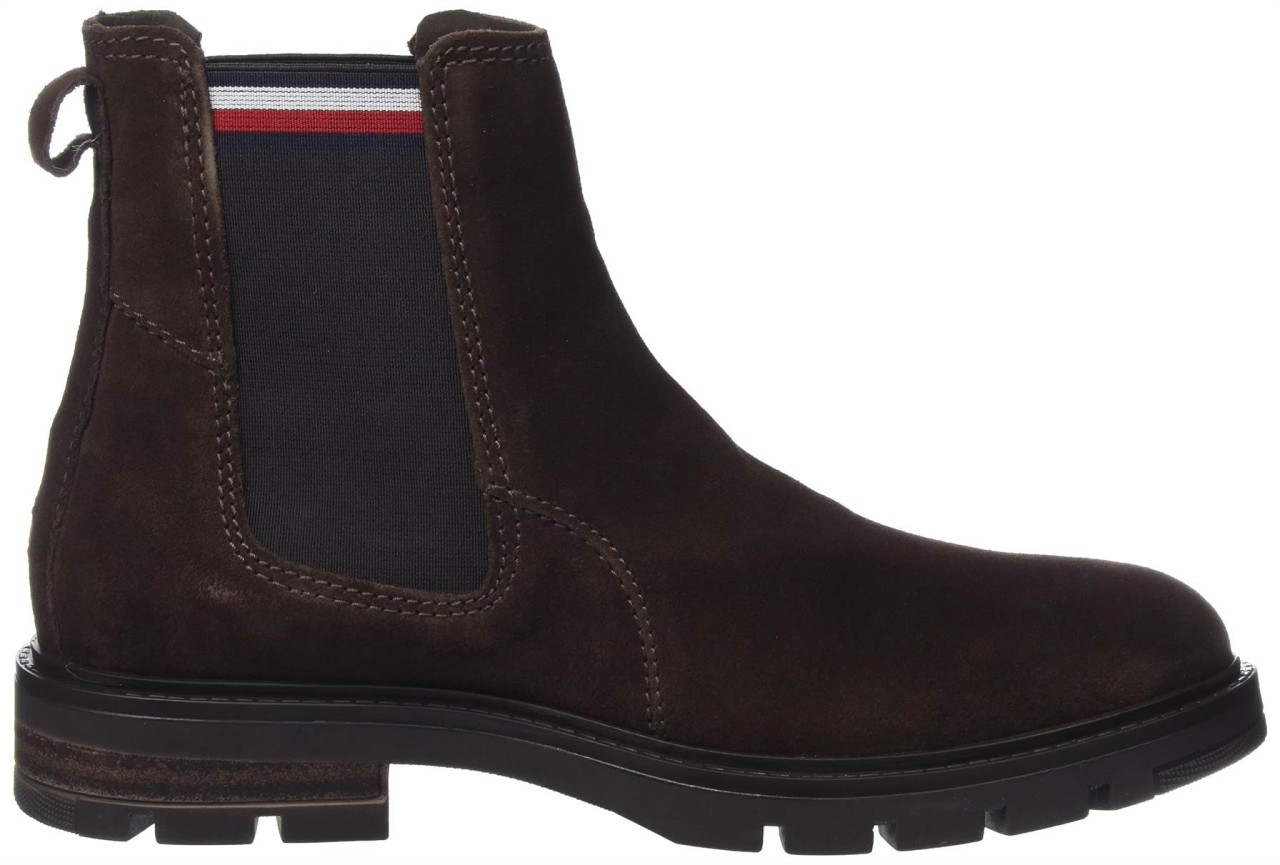 TOMMY HILFIGER Stiefeletten braun CORPOARTE HILFIGER SUEDE CHELSEA