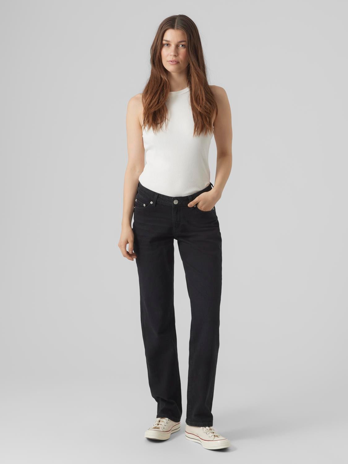VMJADA Mid Rise Gerade geschnitten Jeans