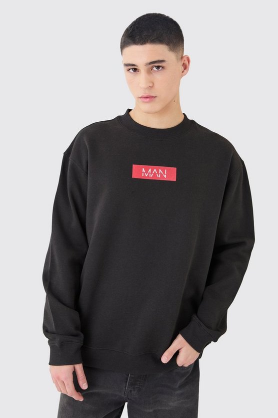 Man Print Sweatshirt