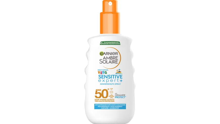 Garnier Ambre Solaire Sensitive Kids Sonnenspray LSF50+ 150 ml