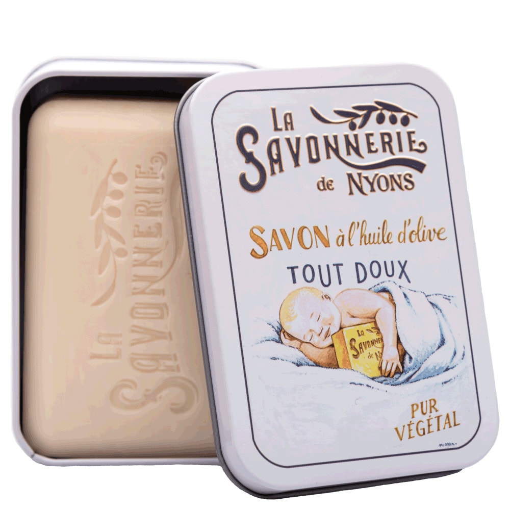 La savonnerie de nyons Savon 200g Cocoon et Boîte Métal Douceur Savon
