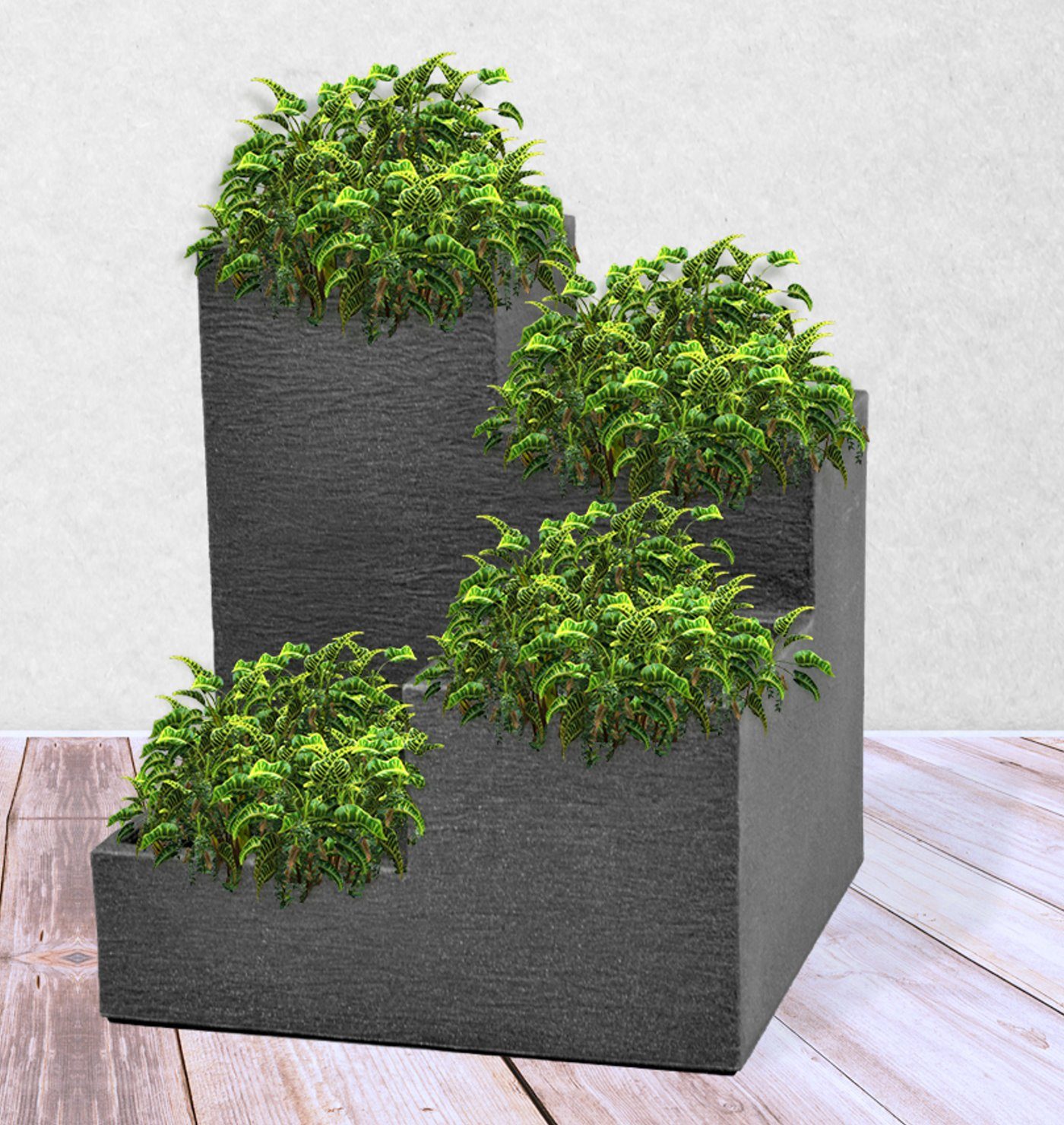 dynamic24 Pflanzentreppe, Kräutertopf Blumentreppe Pflanzkübel Blumenkübel