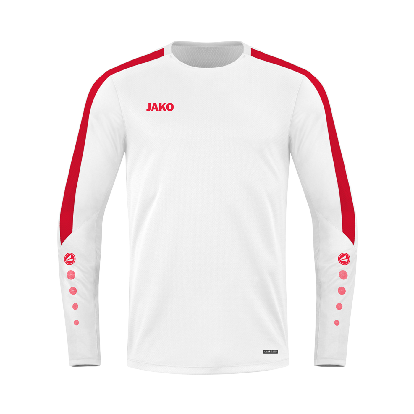 JAKO Power Sweatshirt Weiss Rot F004