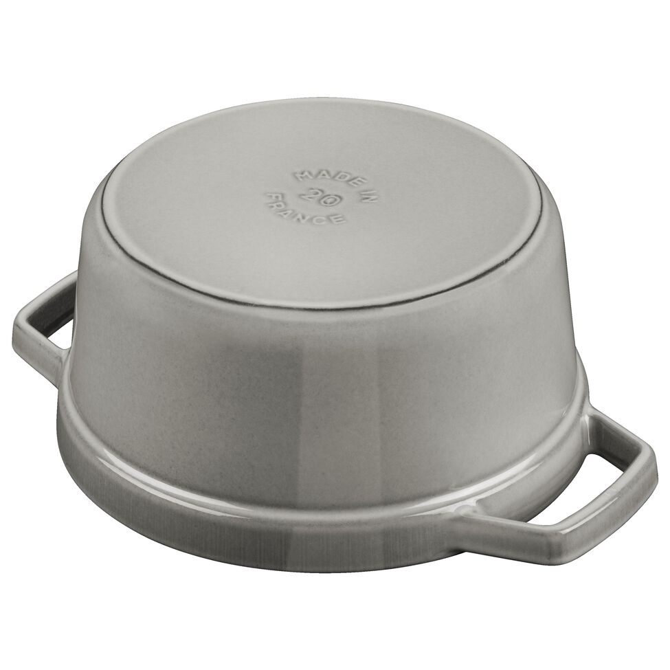 Cocotte 26 cm, rund, Graphit-Grau, Gusseisen