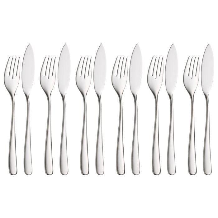 Vision Fischbesteck-Set, 12-teilig, Cromargan protect®