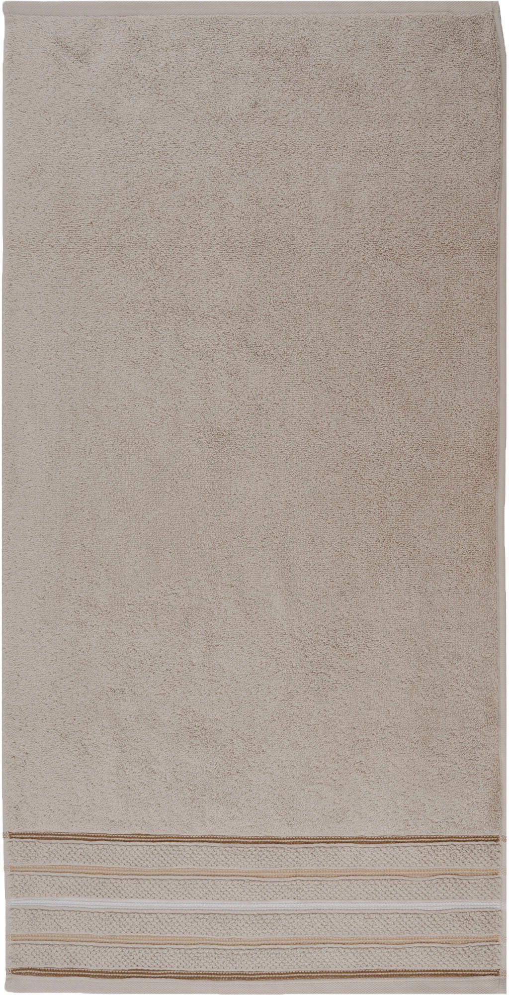 Home affaire Handtuch Set Safien mit Streifenbordüre, Frottier, (Set, 2-tlg), Handtuch oder Badetuch Set, Premium 550gr/m², Bio-Baumwolle