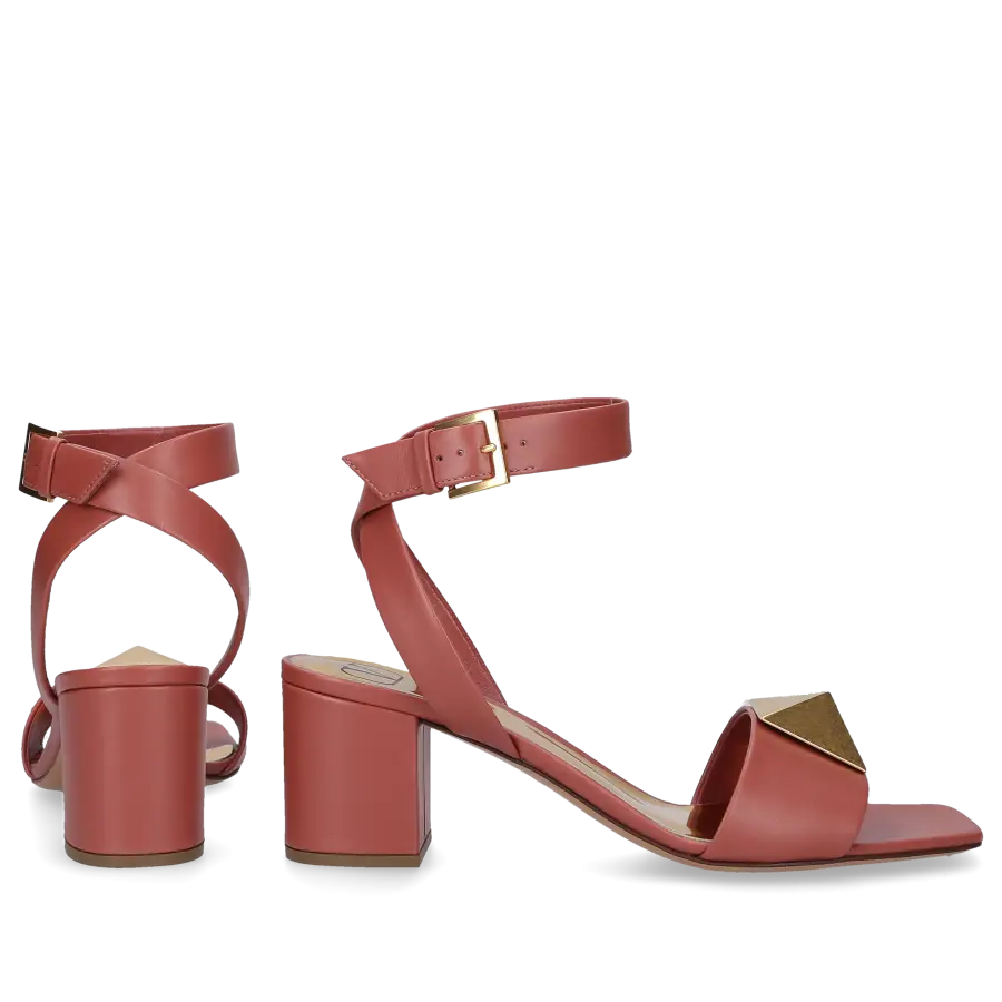 Valentino Garavani - Sandalen ONE STUD Kalbsleder - braun