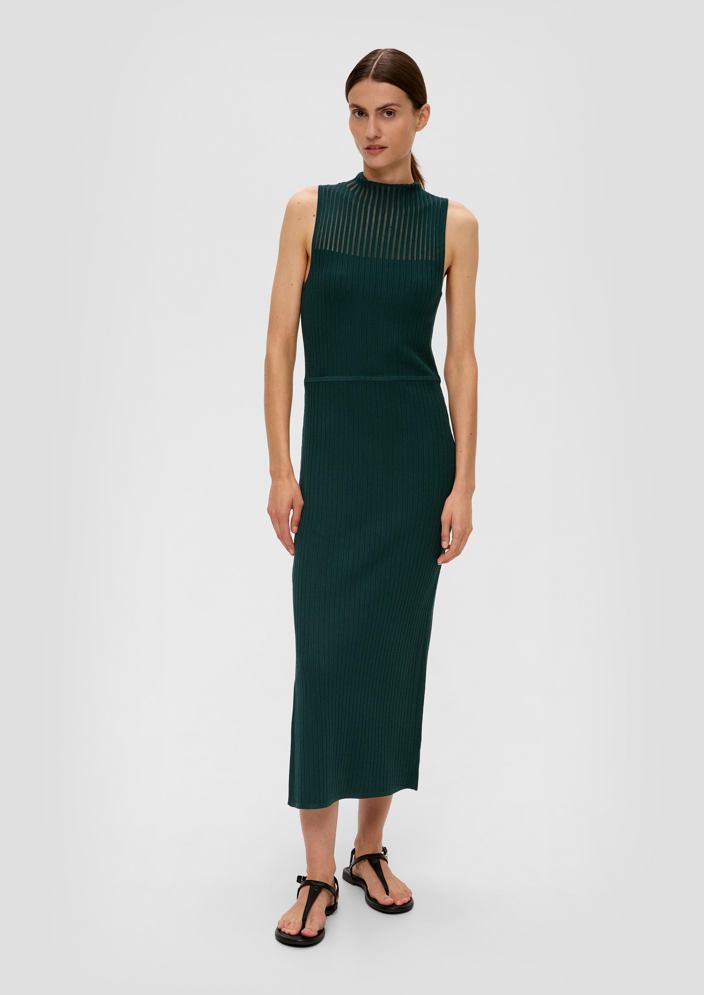 Rippstrick-Midikleid aus Viskosemix  2135859-7889