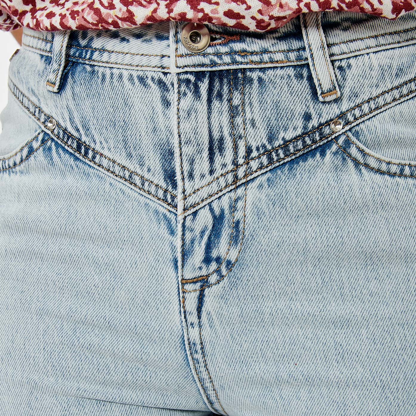BELLA  Jean Mom Femme en 100% coton