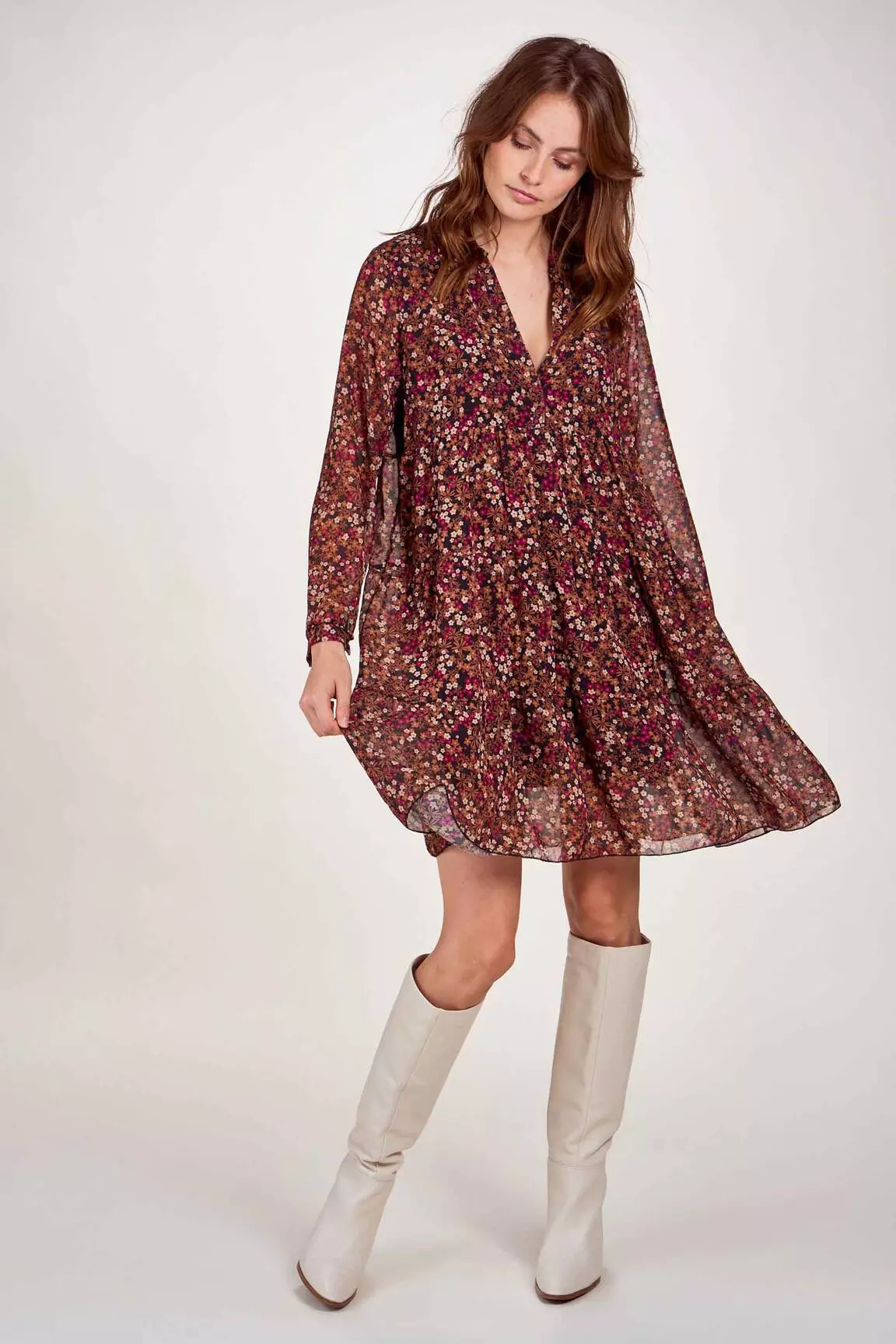 Terra Di Siena Robes Mi Longues Femme couleur beige