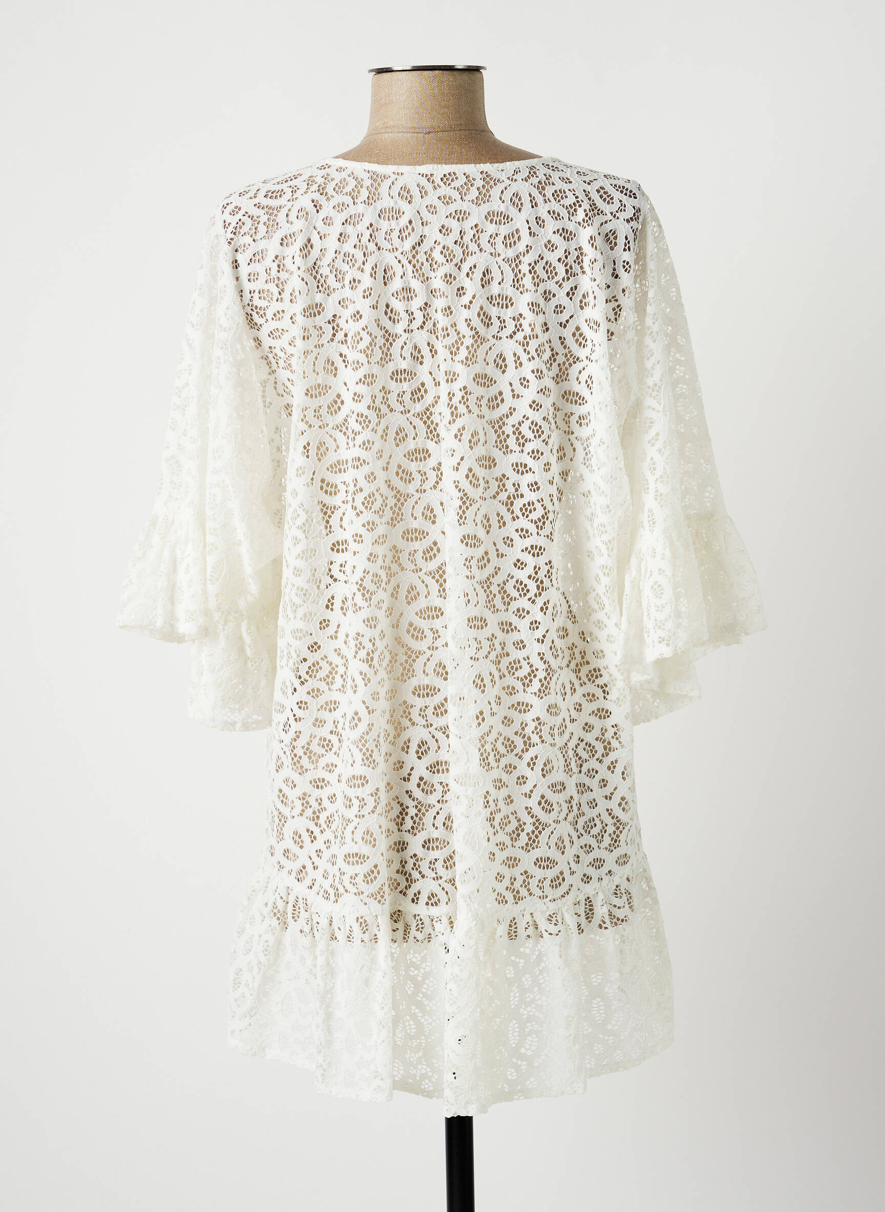 Lauren Vidal Tuniquemanchelongue Femme couleur blanc