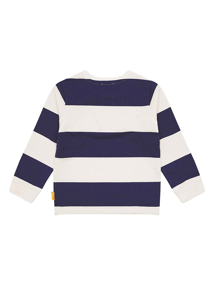 Steiff Sweatshirt in Dunkelblau/ Creme günstig kaufen