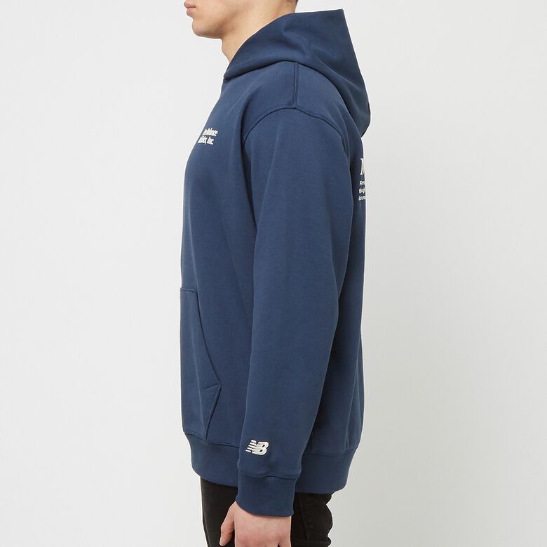 New Balance Athletics Embroidered Relaxed Hoodie nb navy