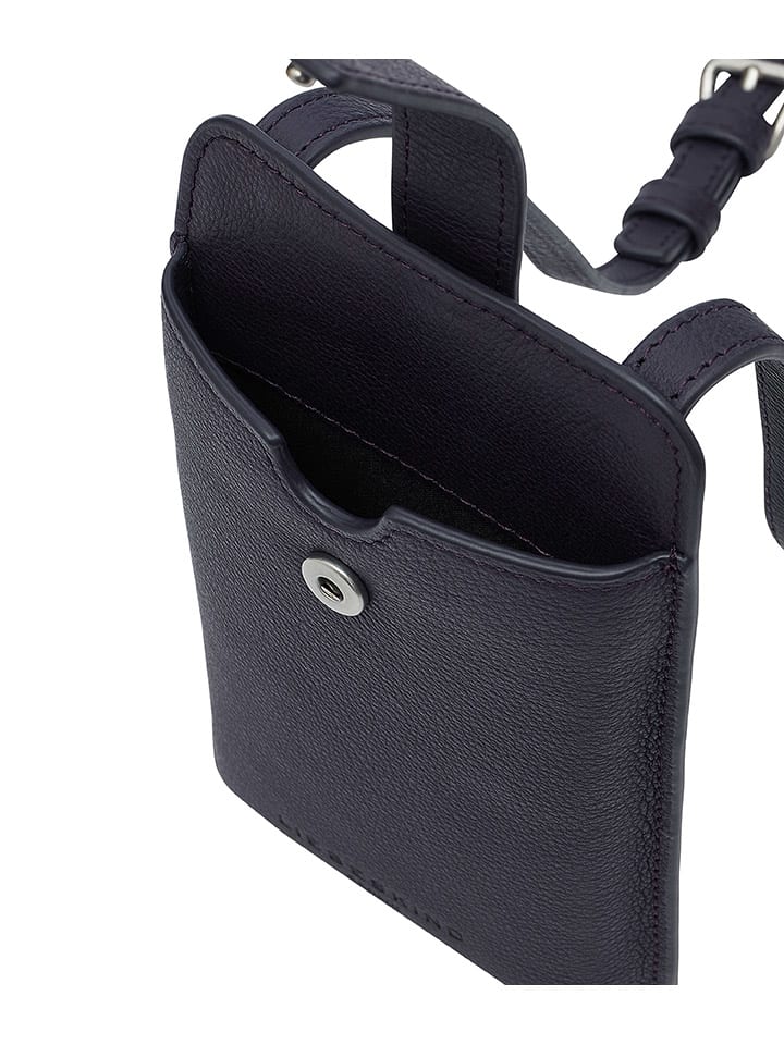 LIEBESKIND BERLIN Leder-Handytasche in Dunkelblau - (B)10 x (H)18 x (T)2,5 cm günstig kaufen onesize