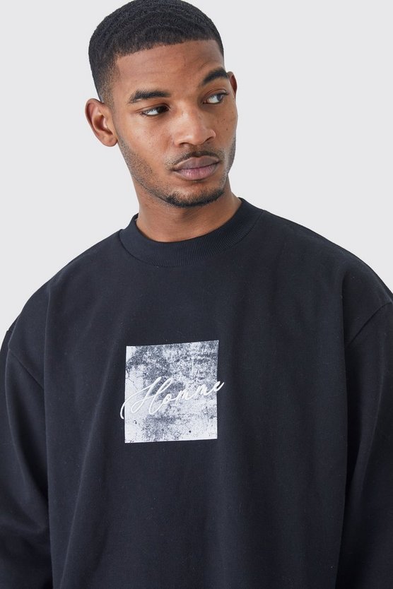 Tall Oversize Sweatshirt mit Stickerei