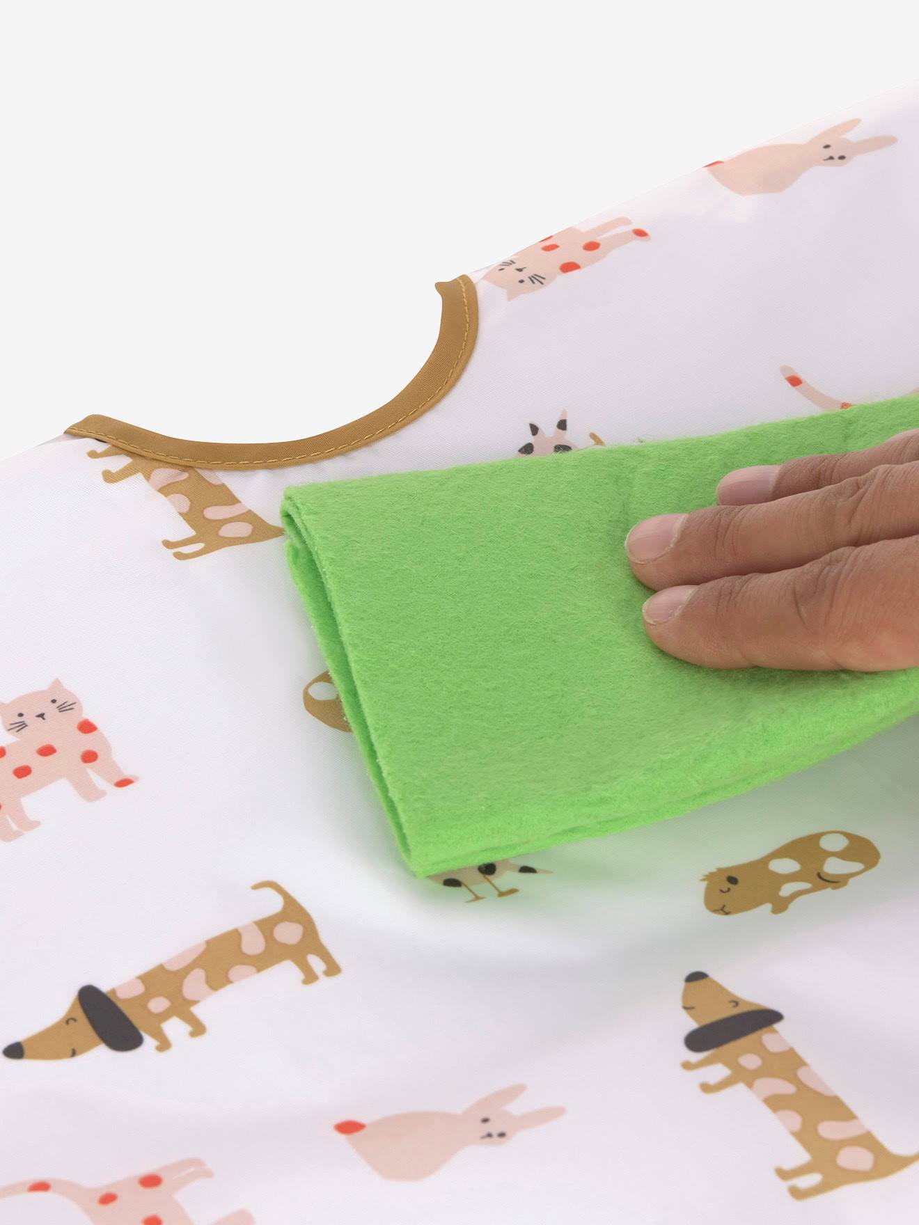 Lässig Baby 2er-Set Ärmellätzchen LÄSSIG - weiß bedruckt