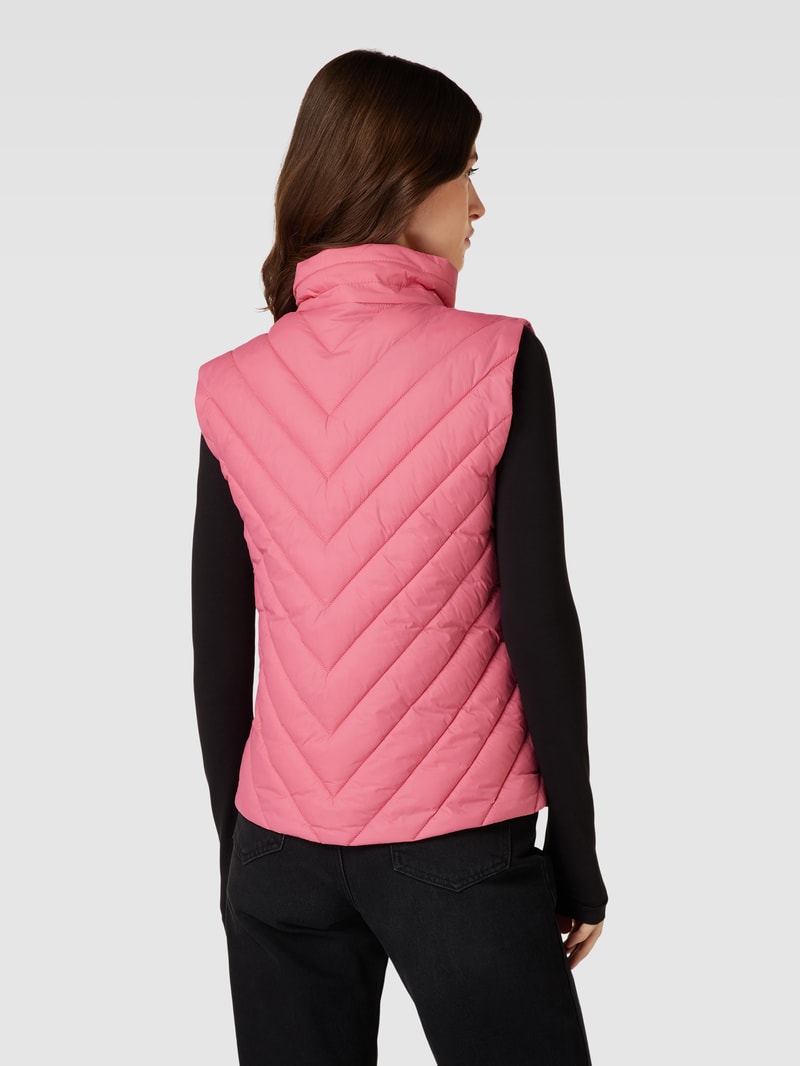 Steppweste mit Reißverschluss Modell 'Palassy' in pink