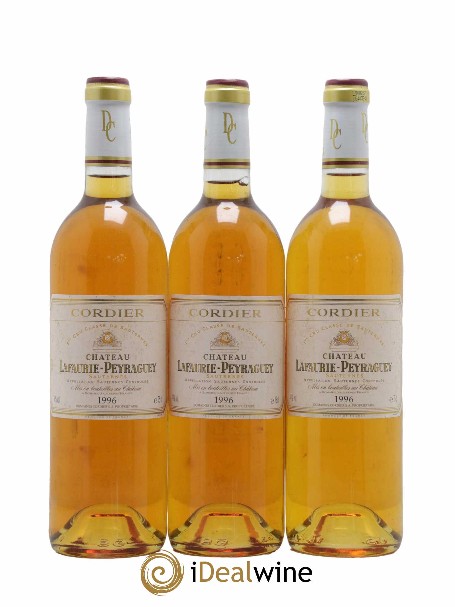 Château Lafaurie Peyraguey 1er Grand Cru Classé  1996 - Lot de 12 Bouteilles