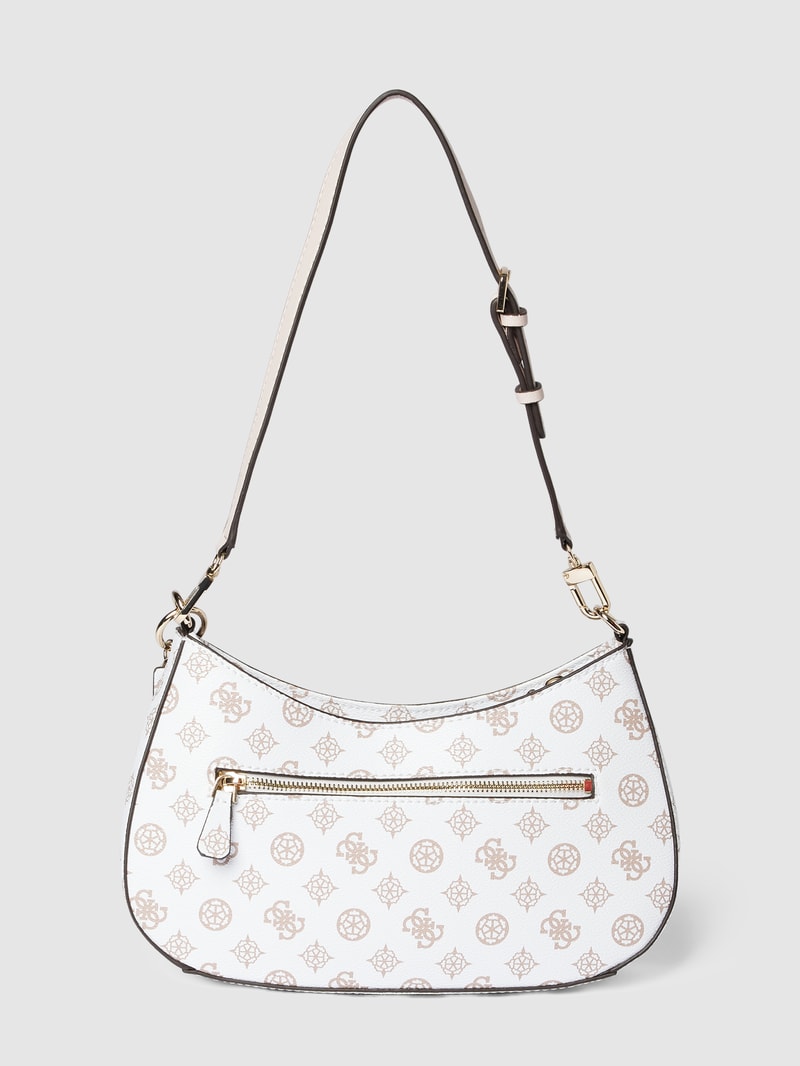 Saddle Bag mit Label-Applikation Modell 'NOELLE' in weiß