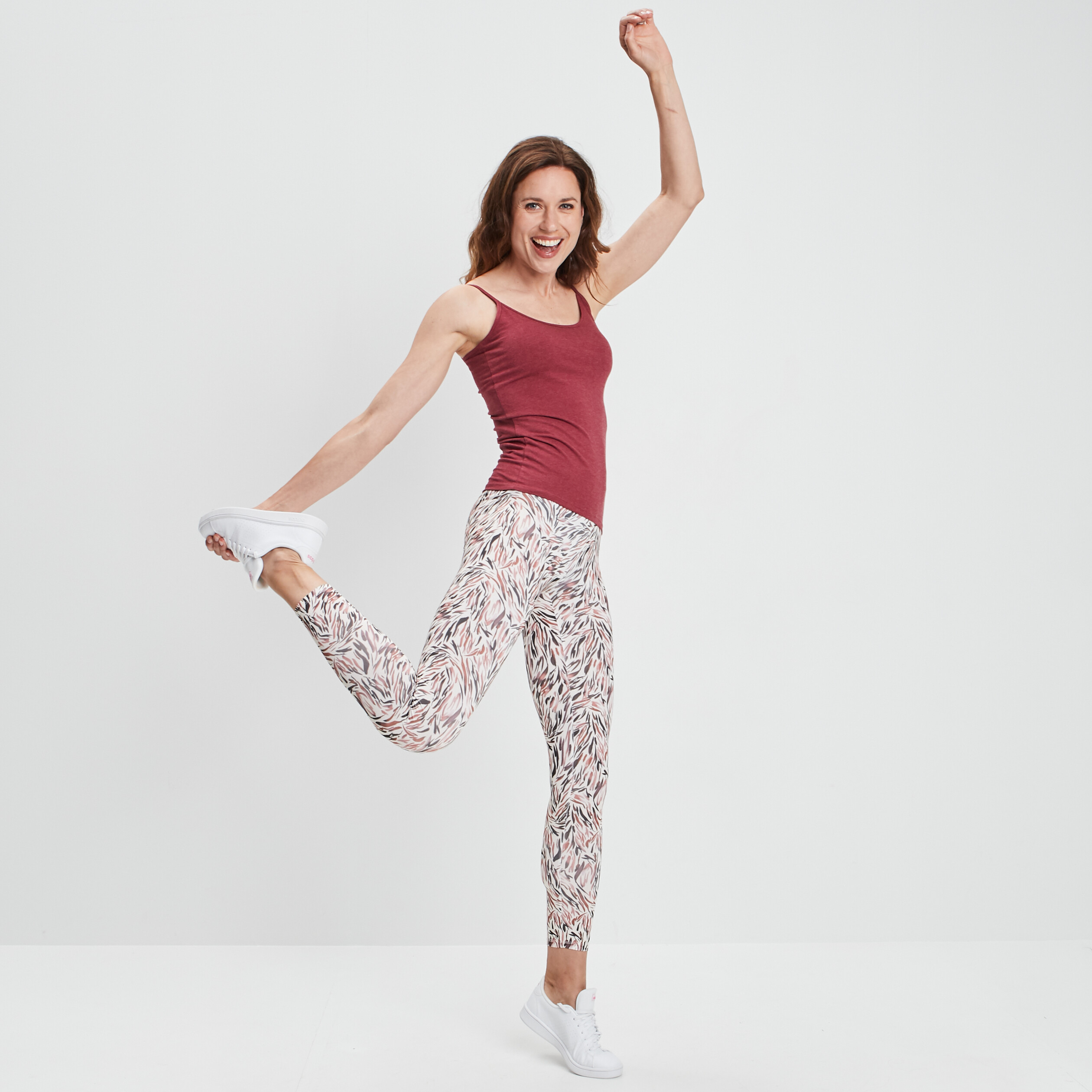 Legging taille haute ecru femme | La Halle