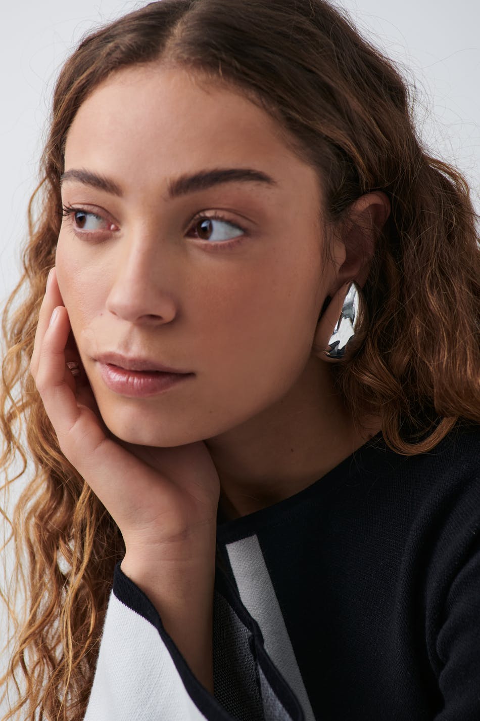 Big drop earrings