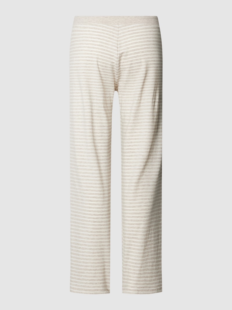 Pyjama-Hose mit Allover-Muster in beige