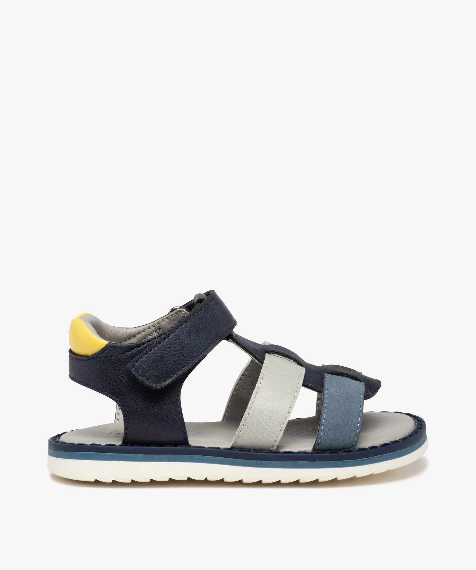 Sandales Garçon à brides multiples colorées marine | GEMO