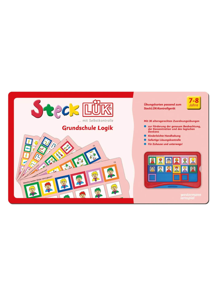 Westermann Lernspielverlag SteckLÜK. Grundschule Logik 1: Alter 7 - 8 (rot) günstig kaufen onesize