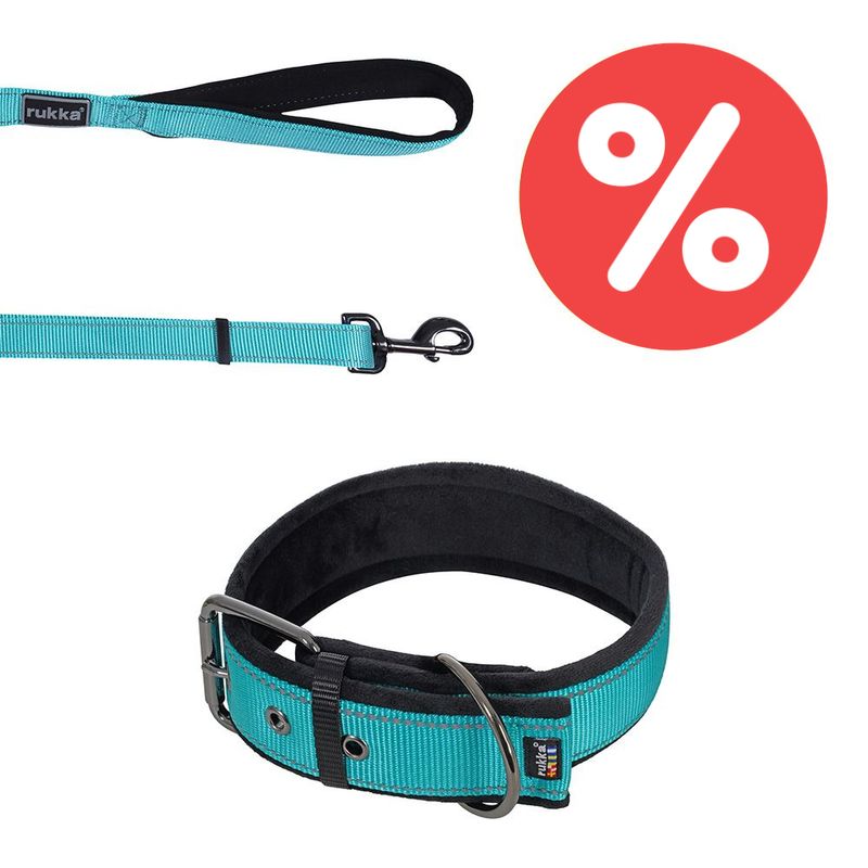 Sparset Rukka Form Soft Halsband & Bliss Leine