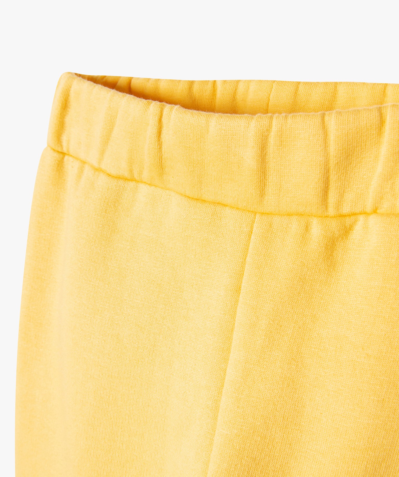 Pantalon en maille molletonnée avec motif Mickey bébé gar... jaune | GEMO