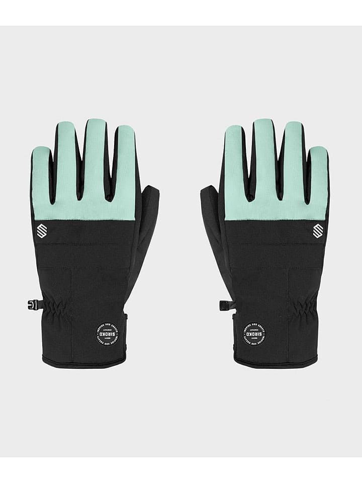 Siroko Funktionshandschuhe ''Voss Dead Moss'' in Schwarz/ Mint günstig kaufen