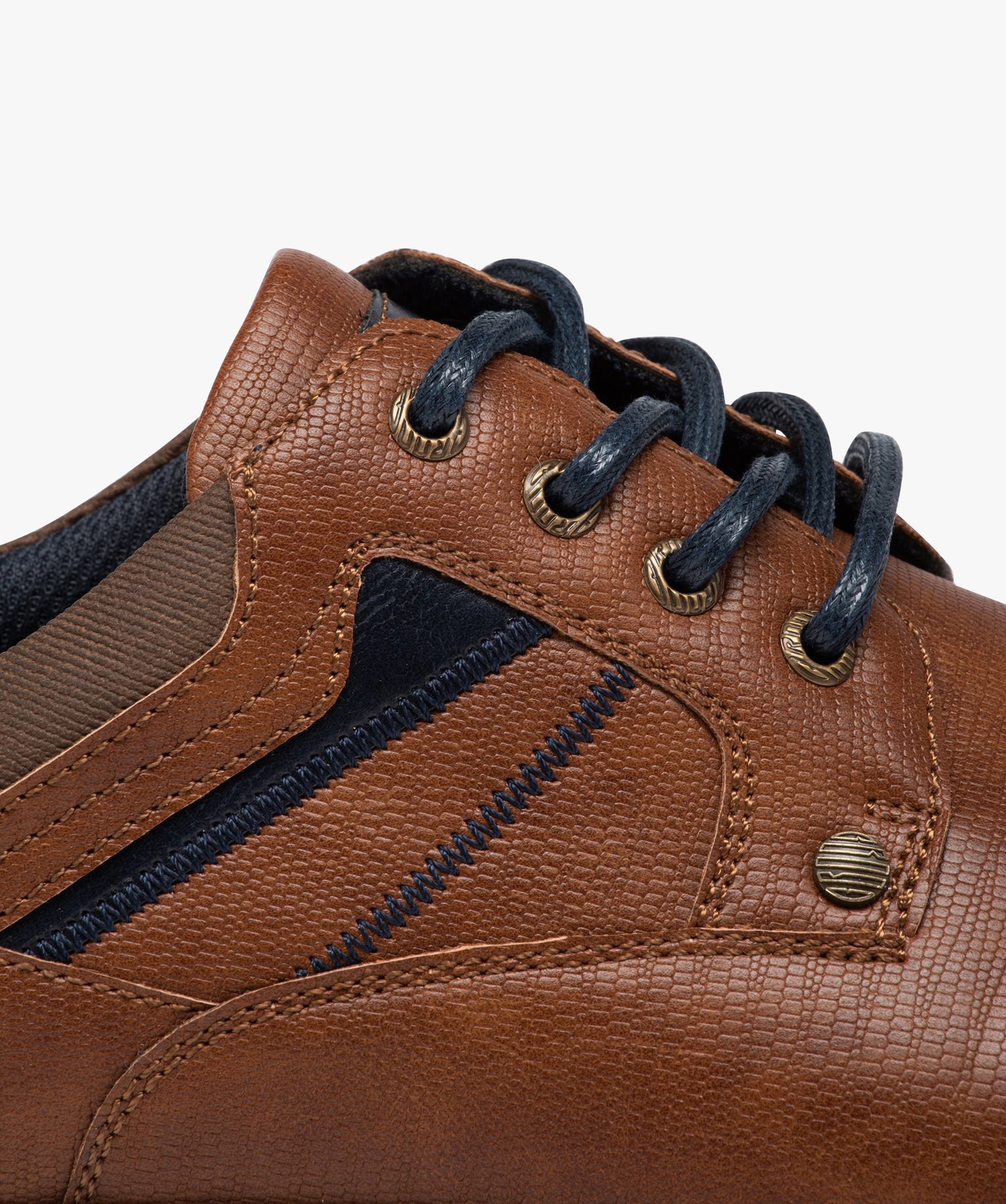 Derbies style tennis à semelle contrastée homme camel | GEMO