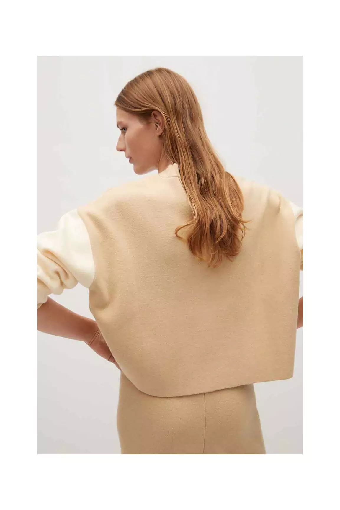 Mango Cardigans Femme couleur beige