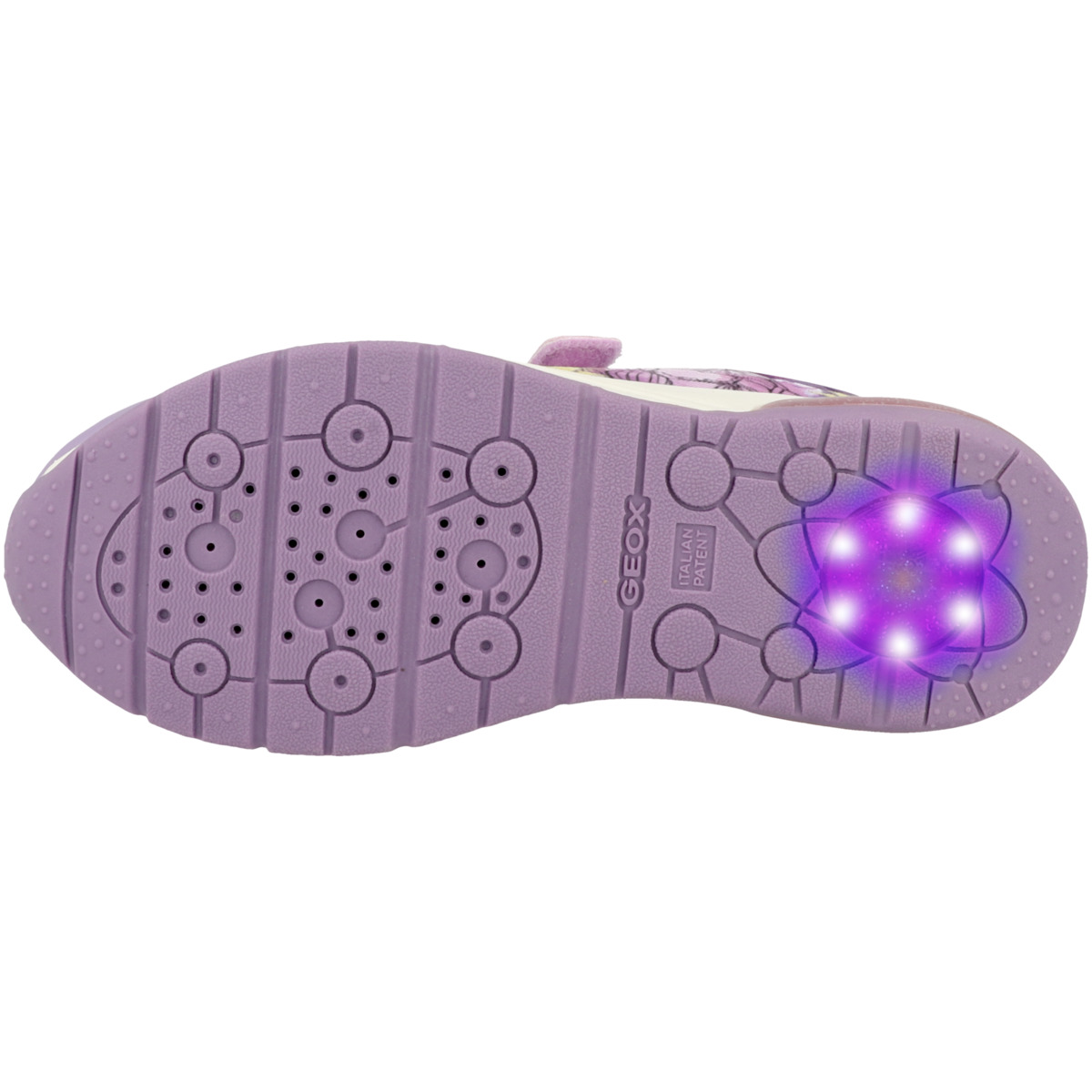 Geox J Spaceclub G. E Sneaker Low lila