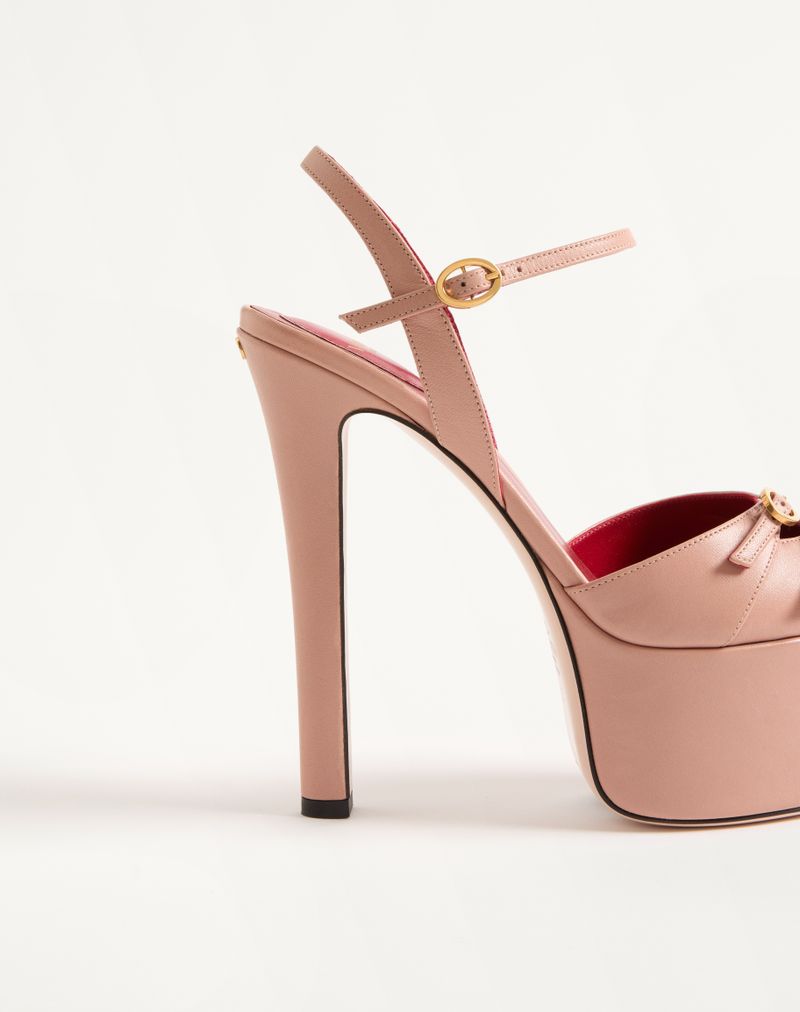 145 mm Crasher Platform Pumps i gedeskind