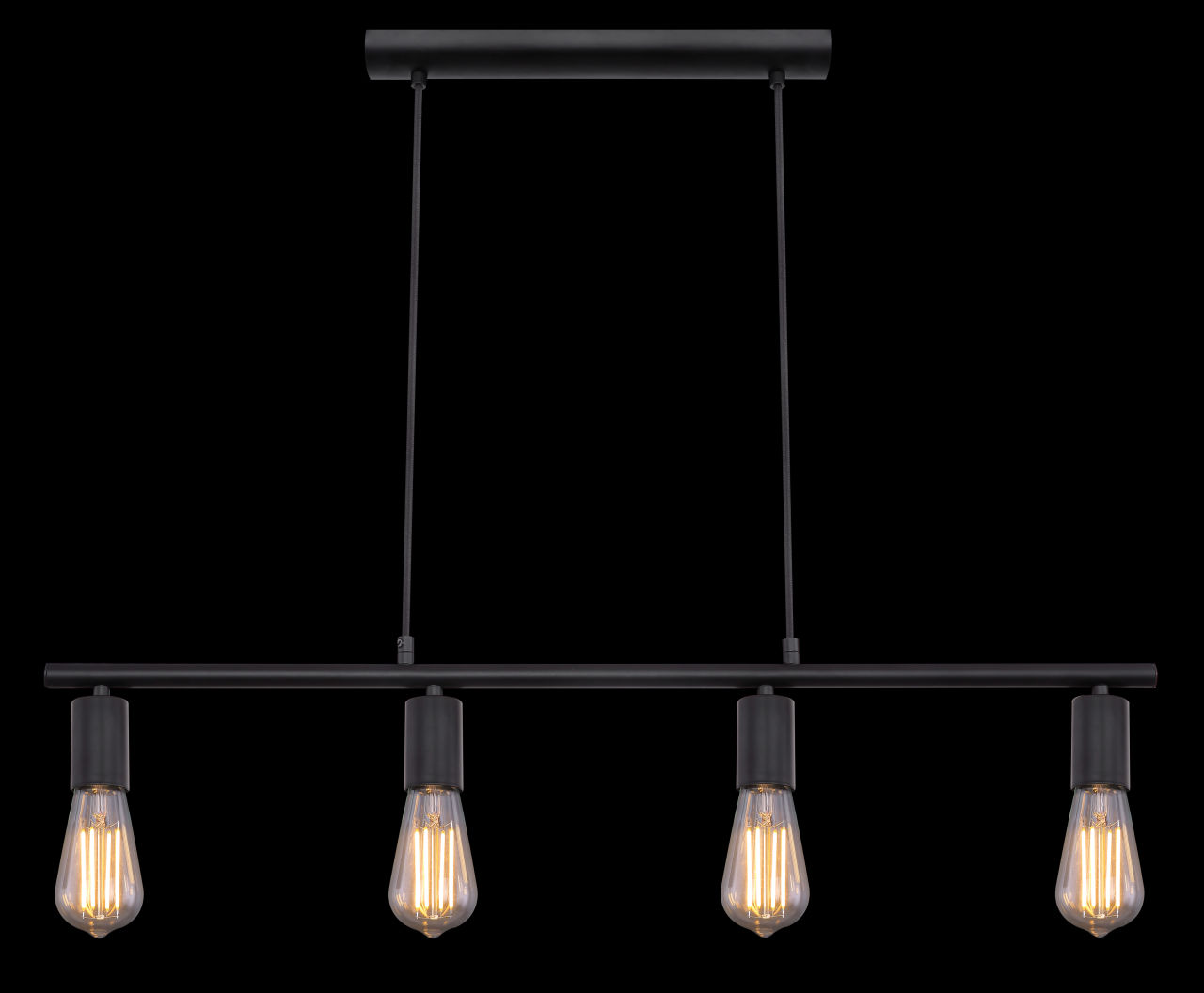 Globo Lighting - MARTHA - Hängeleuchte Metall schwarz, 4x E27