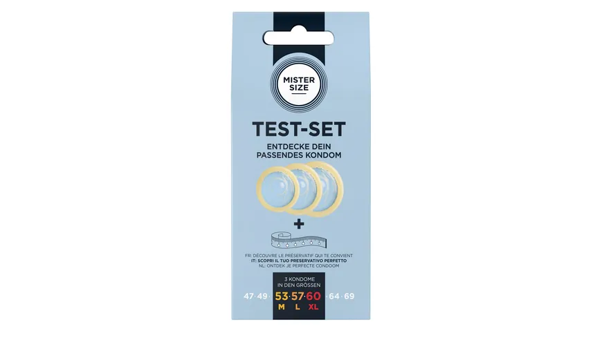MISTER SIZE Kondome Gefühlsecht & Hauchzart Testset Drei Größen