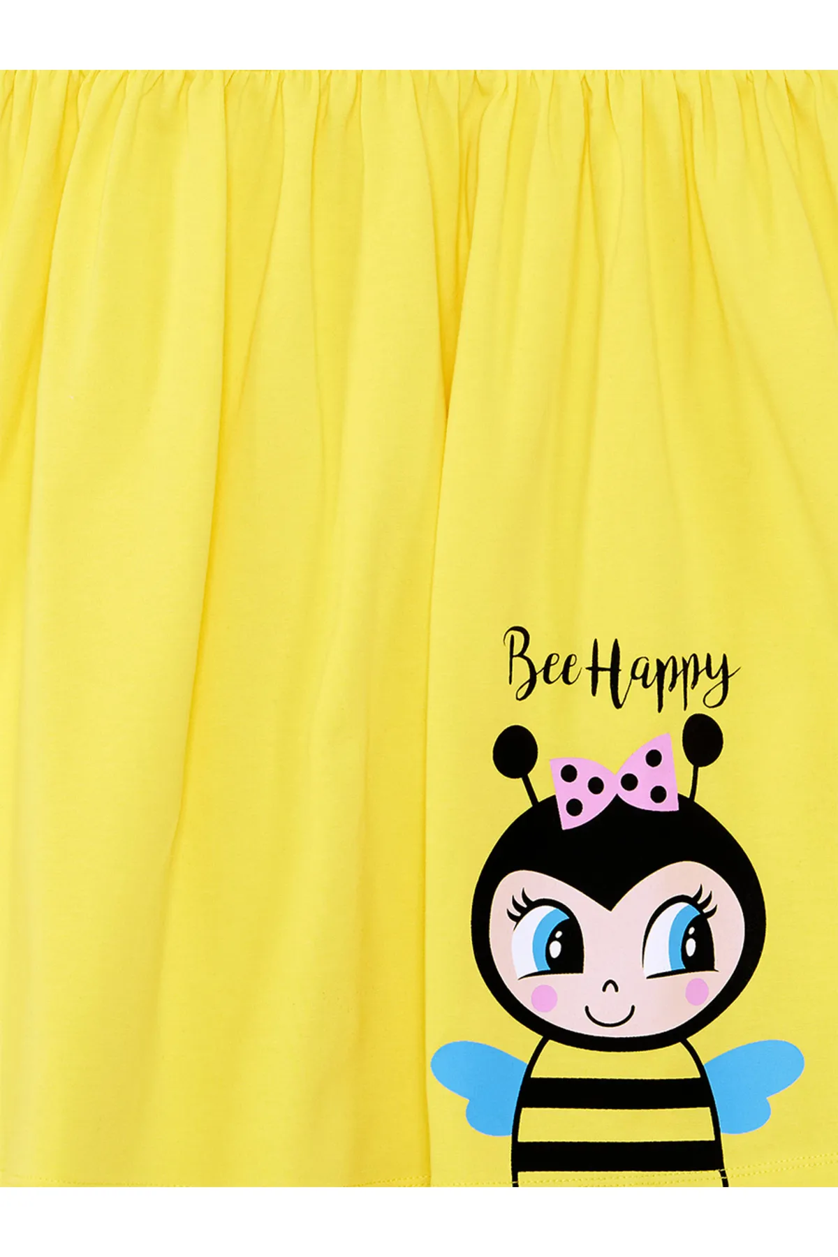 Denokids  Bee Happy Gelbes Mädchenkleid