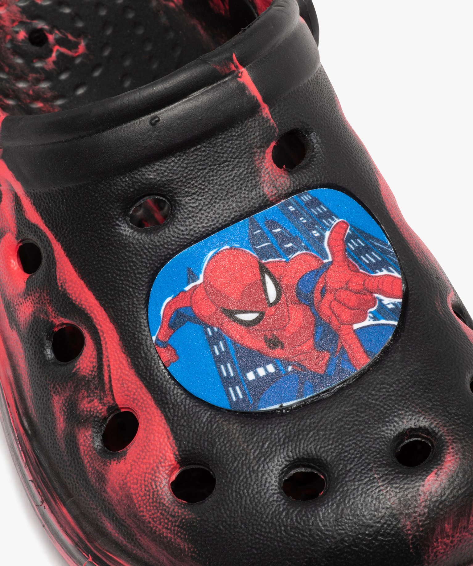 Sabots souples Garçon perforés et imprimés – Spider-Man noir | GEMO