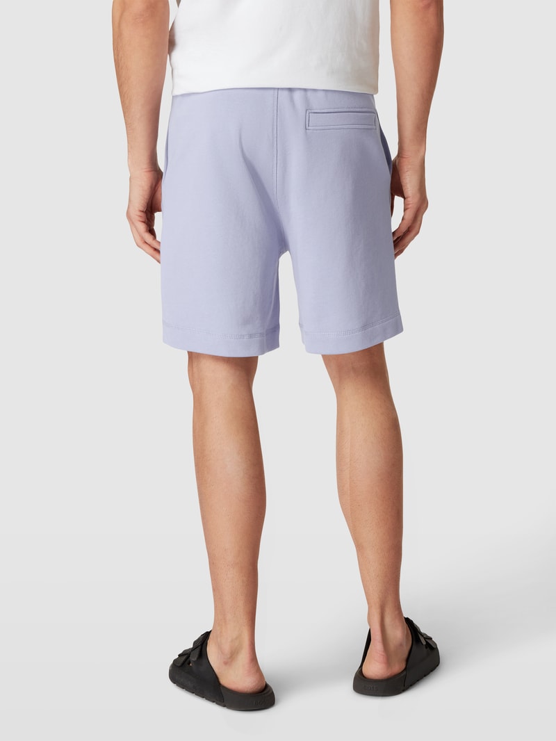 Sweatshorts mit Logo-Stitching Modell 'SEWALK' in flieder meliert