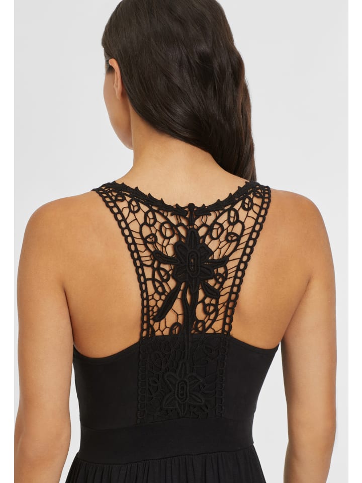 LASCANA Strandkleid in schwarz günstig kaufen